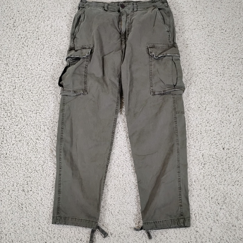 American Eagle Pants Mens 30x30 Flex Paratrooper Cargo Military Army Utility Y2K